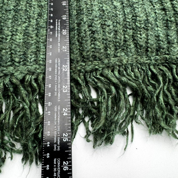 LANE BRYANT VENEZIA Women's XXL Green Wool Pullover Sweater Vintage y2k Tassels‎ - Picture 6 of 7
